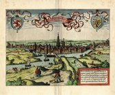 Mooi stadsgezicht van Den Bosch, 's Hertogenbosch door Guicciardini uit 1612