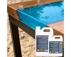 Dikke lagen Epoxy giethars - Crystal Clear epoxyhars met UV blocker - 15 KG - Vanaf 1 tot wel 10CM gieten
