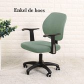 Ralfos Bureaustoelhoes - bureaustoel hoes - Pastel Groen - Hoes - Universeel - Voor rugleuning en zitting - Waterafstotende stoelhoes - Stretch - Kantoor en thuisgebruik - Wasmachi