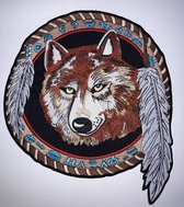 Biker rugpatch dreamcatcher wolf