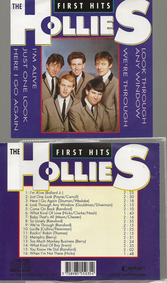 The Hollies First Hits CD