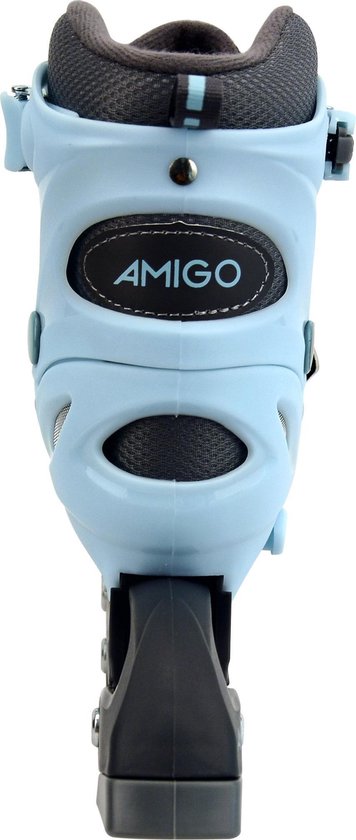 AMIGO Fuse Inlineskates - Skeelers voor jongens en meisjes - Zwart/Lichtblauw - Maat 30-33 - Amigo