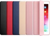 P.C.K. Hoesje/Smartcover Rood geschikt voor Apple iPad 10.2 (2019/2020)  MET PEN EN GLASFOLIE