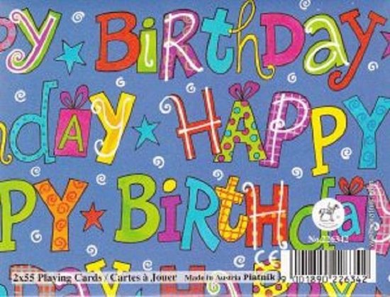 Afbeelding van het spel Happy Birthday speelkaarten