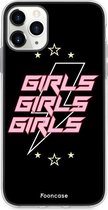 iPhone 12 Pro Max hoesje TPU Soft Case - Back Cover - Rebell Girls (sterretjes bliksem girls)