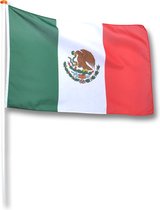 Vlag Mexico 100x150 cm.