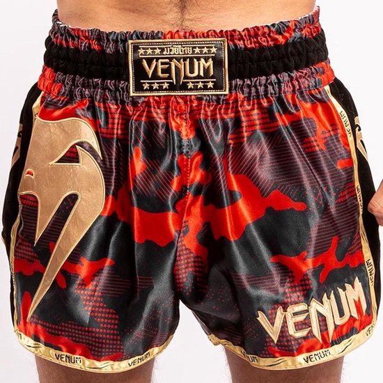 Short de Kickboxing Venum Giant Camo Muay Thai Rouge Or XS - Kids 7/8 ans |  Jeans... | bol