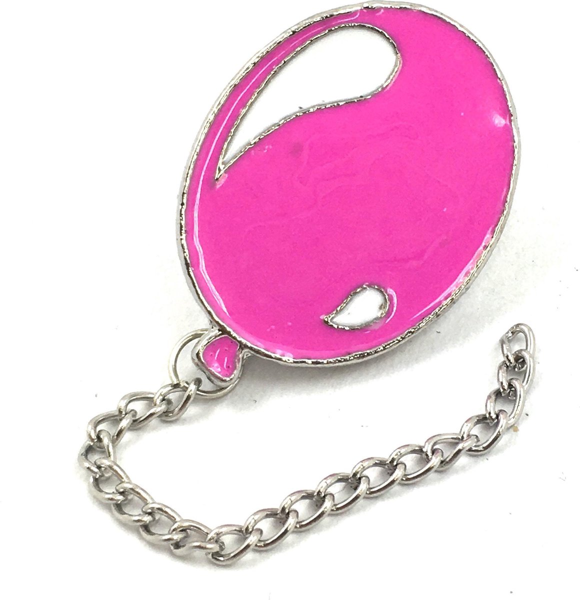 Roze Ballon Aan Een Zilver Touwtje Pin 2.2 cm / 1.8 cm / Roze