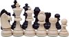 Afbeelding van het spelletje Chess the Game - Klassiek schaakbord met Staunton schaakstukken - Groot formaat.
