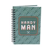 CGB Giftware The Hardware Store 'Handy Man' Notebook Green A5