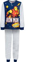 Marvel jongens Fleece pyjama Iron Man 7417  - 140  - Grijs