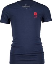 Vingino T-shirt B-basic Jongens Katoen/elastaan Donkerblauw Mt 164