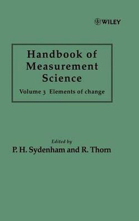 Handbook Of Measurement Science 9780471922193 PH Sydenham Boeken