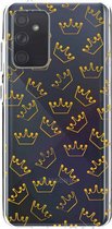 Casetastic Samsung Galaxy A72 (2021) 5G / Galaxy A72 (2021) 4G Hoesje - Softcover Hoesje met Design - The Crown Print