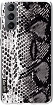 Casetastic Samsung Galaxy S21 4G/5G Hoesje - Softcover Hoesje met Design - Snake Print