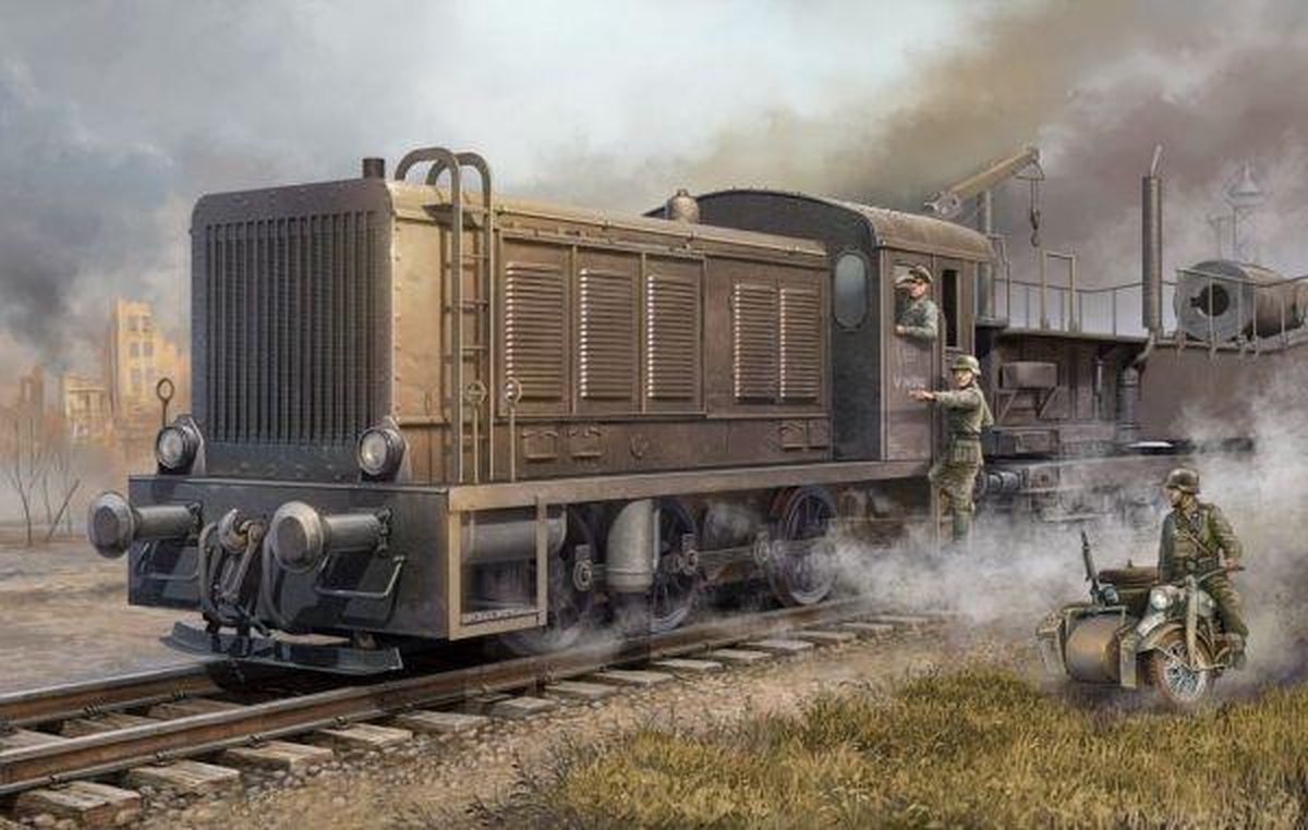 Trumpeter Modelbouwpakket Militaire voertuigen - 00216 WR 360 C12 Locomotive WWII - Duitse Diesellocomotief Plastic - 1:35 - Modelbouw