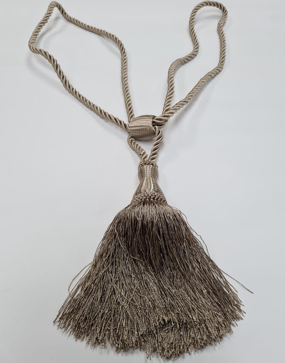 Vlinder Woondecoratie Gordijnkwast - Embrasse - Taupe - Vasthouder