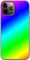 Apple iPhone 12 Pro Max - Smart cover - Rainbow - Transparante zijkanten