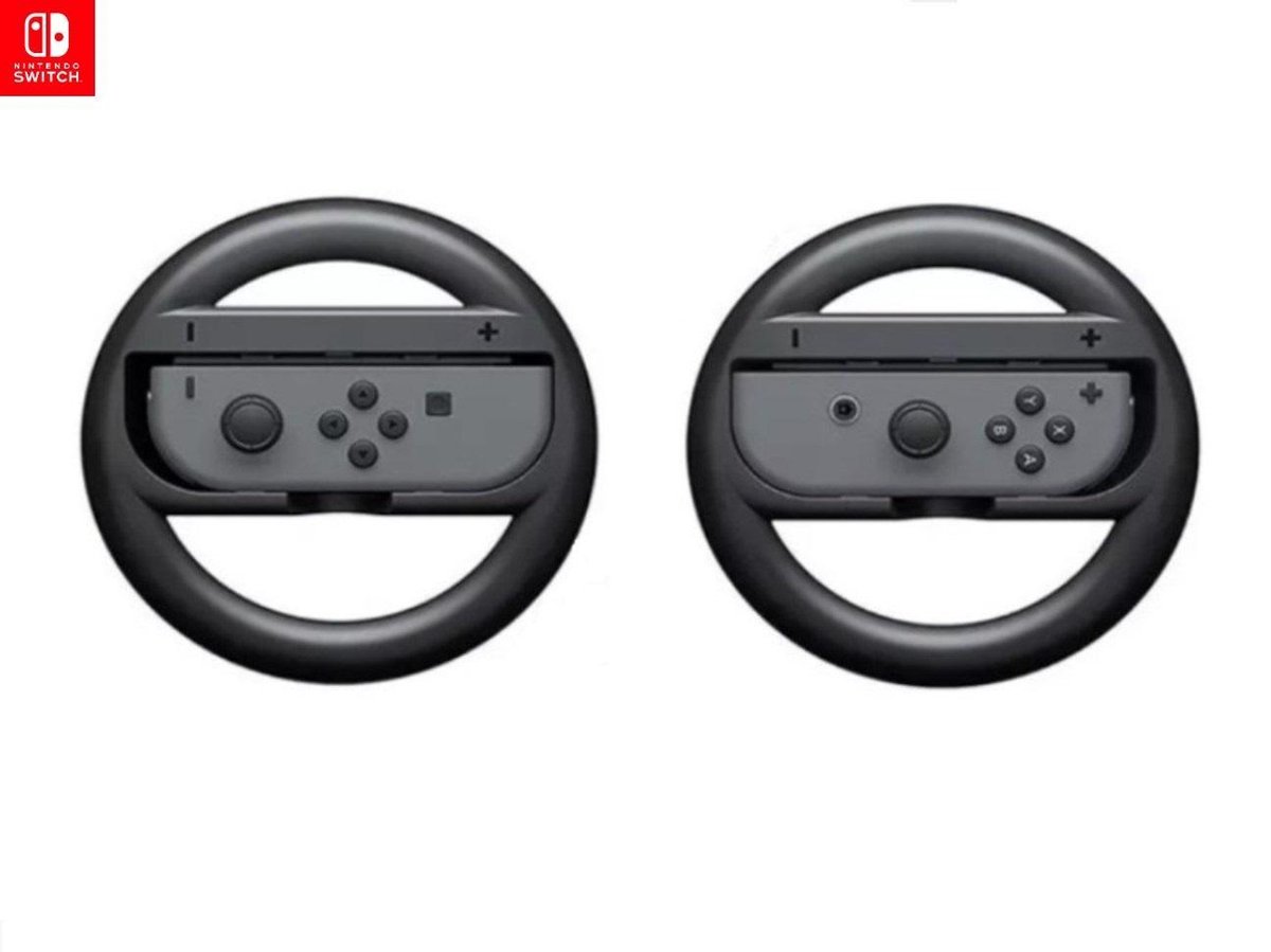 Nintendo Race Wiel Set - Nintendo Switch Accessoires - Racestuur - Zwart