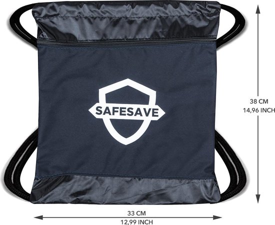 Middel Umeki grip SafeSave gymtas – Waterdichte rugtas met trekkoord - zwemtas - schooltas  -... | bol.com