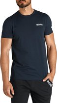 Björn Borg Logo Tee Night Sky - heren shirt maat M