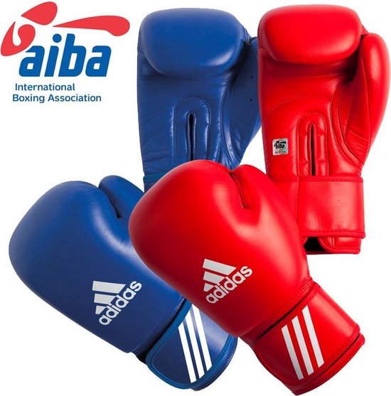adidas AIBA - Bokshandschoenen - 10 oz - Rood | bol