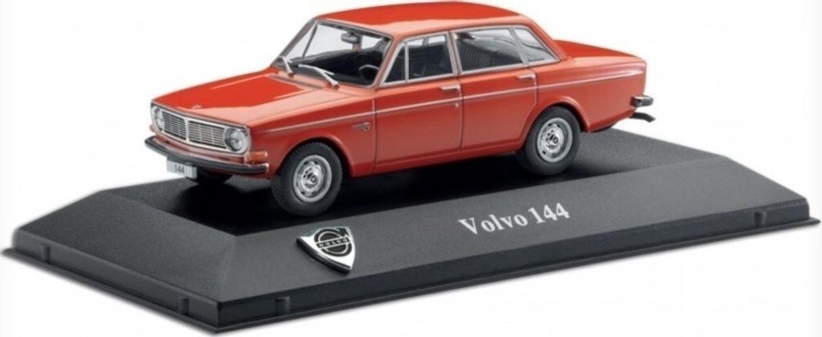Toevoeging titel achter Volvo 144 (Rood) (15cm) 1/43 Atlas - Modelauto - Schaalmodel - Model auto  -... | bol.com