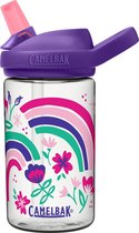 CamelBak Eddy+ Kids - Drinkfles - 400 ml - Transparant (Rainbow Floral)