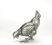 Tinnen Kip - Boerderijdieren - Cadeau boerderij - Unieke dierenbeeldjes - luxe geschenk - miniatuur kip