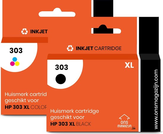 G&G Voordeelset Cartridges - HP 303XL Zwart en XL Kleur | bol