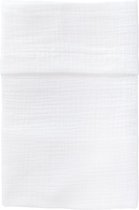 Drap lit bébé en Cottonbaby 100x100 cm Cottonsoft blanc
