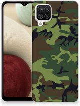 GSM Hoesje Samsung Galaxy A12 Smartphonehoesje Camouflage
