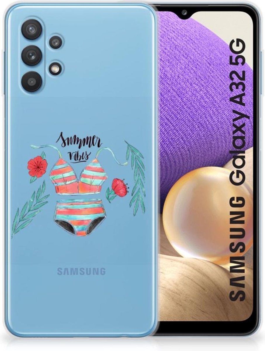 Samsung Galaxy A32 5G Telefoonhoesje met Naam Boho Summer