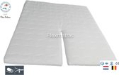 Splittopper - Topdekmatras - Koudschuim HR45 - 7 cm dik - 140x200 cm