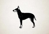 Wanddecoratie - Hond - Manchester Terrier 1 - S - 45x48cm - Zwart - muurdecoratie - Line Art