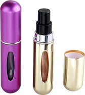 parfum Hervulbare Kunststof Parfum-draagbare mini Spray fles-Verstuiver Travel Size- Goud