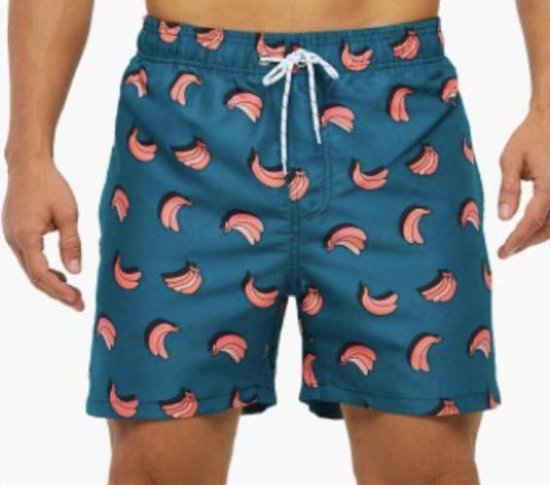 Hipperboo - Short de bain - Short de bain - Homme - Gekke Gerrit - Taille S/ M - Teal - Caleçon - S