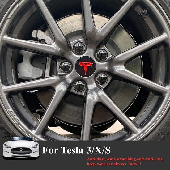 4 stuks naafdoppen voor Tesla Model 3 Highland 2024
