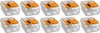 WAGO - Lasklem Set 10 Stuks - 2 Polig met Klemmetjes - Oranje