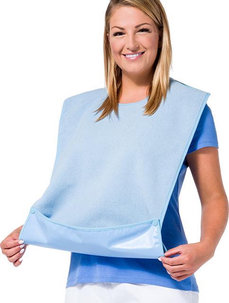 Dutchblue.com Slab voor volwassenen met drukknop sluiting - blauw