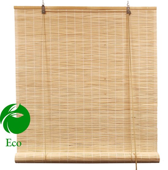 Bamboe rolgordijn - Natuur x 220 cm | bol.com