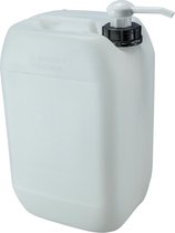 Jerrycan 12 liter met dispenserpomp – handig stapelbaar – UN gekeurd – voor water en gevaarlijke vloeistoffen – inclusief dop – totaal te legen