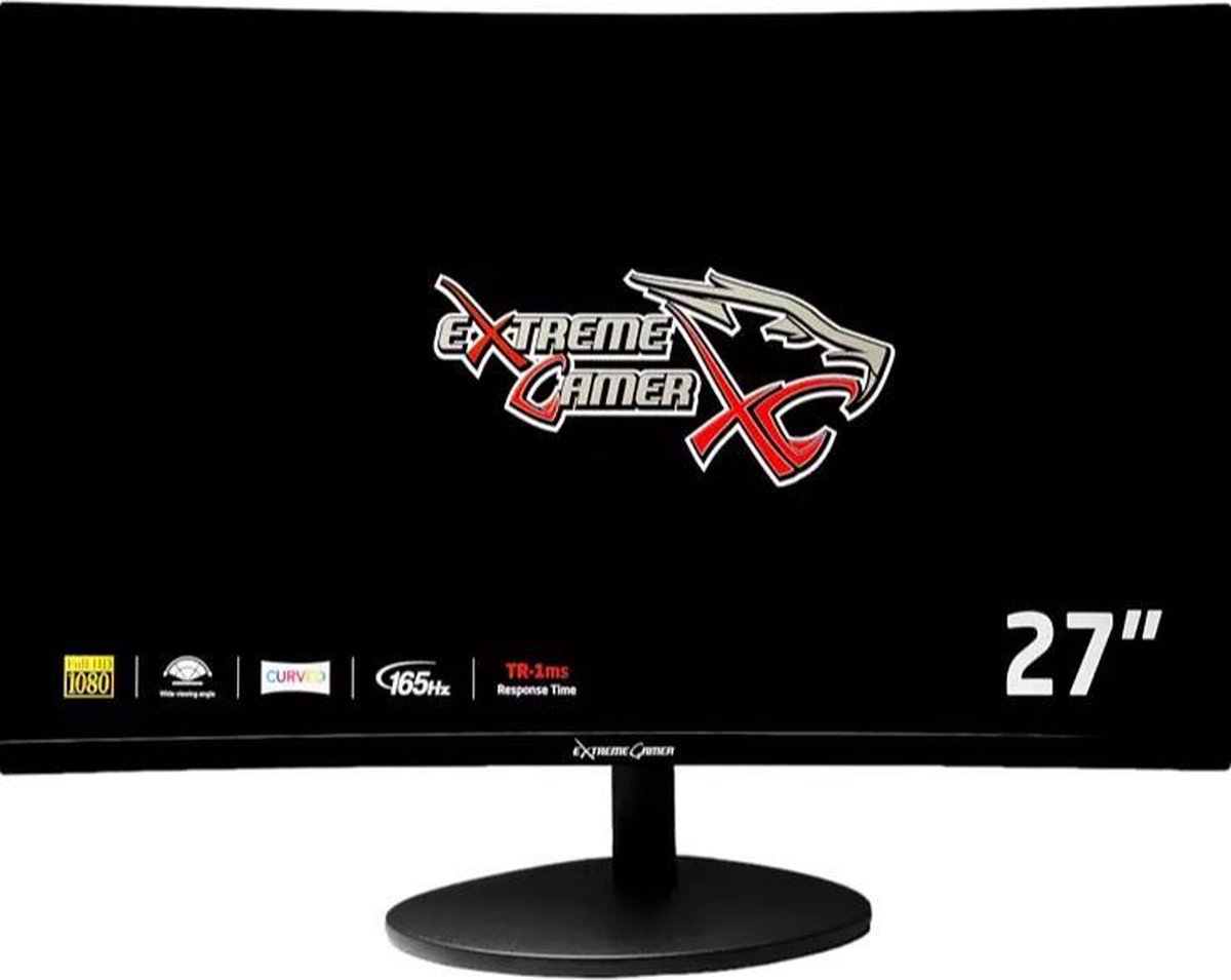 Frameless Flat Gaming Monitor 27INCH- CURVE supersnel 1ms! Extreme gamer