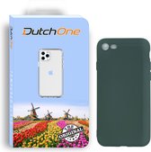 iPhone SE 2020 hoesje Donkergroen - Siliconen - Case - Hoesjes - Back cover - Geschikt voor iPhone 7/8/SE2020