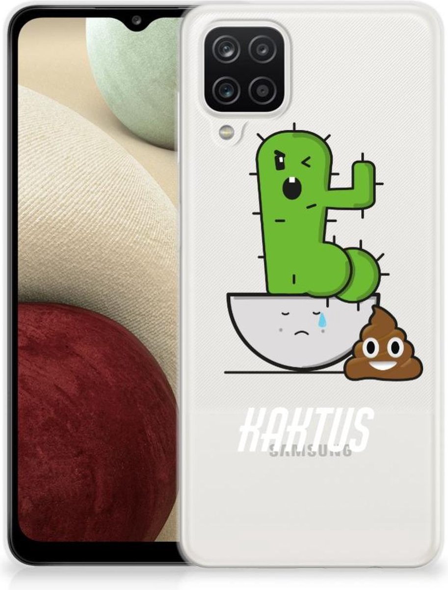 Samsung Galaxy A12 Telefoonhoesje met Naam Cactus Poo
