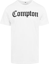 Heren T-Shirt Compton Tee wit