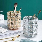 Mramor make up holder organizer crystal Zilver