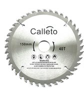 Calleto zaagblad - Zaagblad hout - 150 x 22,23mm - Cirkelzagen - 40 tanden - hardmetalen - Incl. reductiering 19,8mm