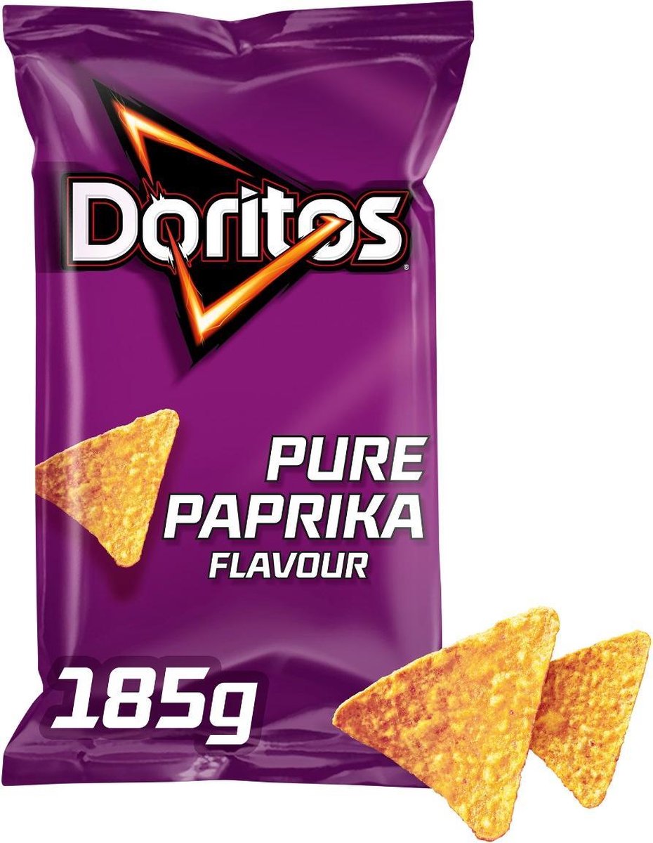 Doritos Pure Paprika Smaak 10 Zakken van 185 gram