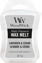 Woodwick - wax melt - Lavender & Cedar -1 Stuk